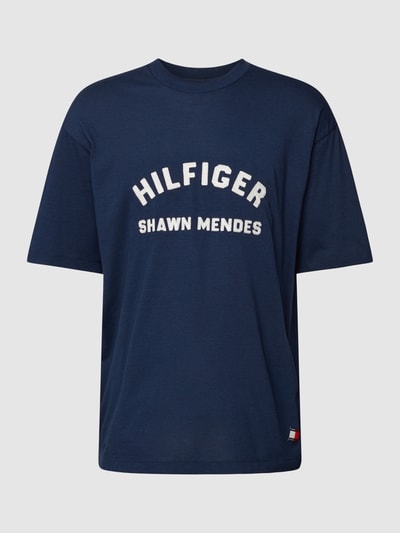 Tommy Hilfiger T-Shirt mit Logo-Stitching Modell 'ARCHIVE' Marine 2