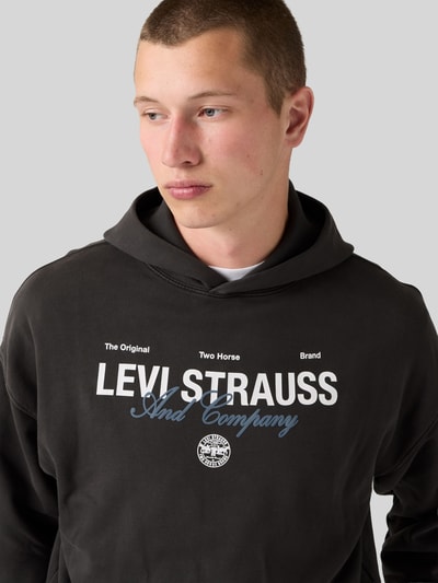 Levi's® Relaxed Fit Hoodie aus Baumwoll-Mix Graphit 3