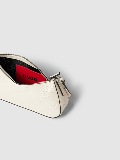 HUGO Hobo Bag mit Logo-Muster Offwhite 5