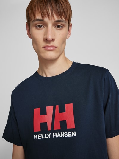 Helly Hansen T-shirt met labelprint Marineblauw - 3