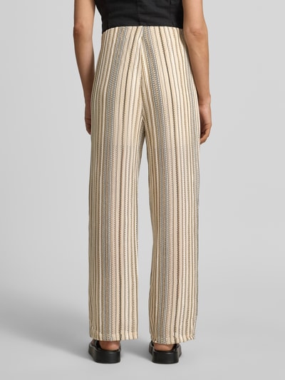VERO MODA Relaxed Fit Strickhose mit Allover-Muster Modell 'DEMI' Taupe 5