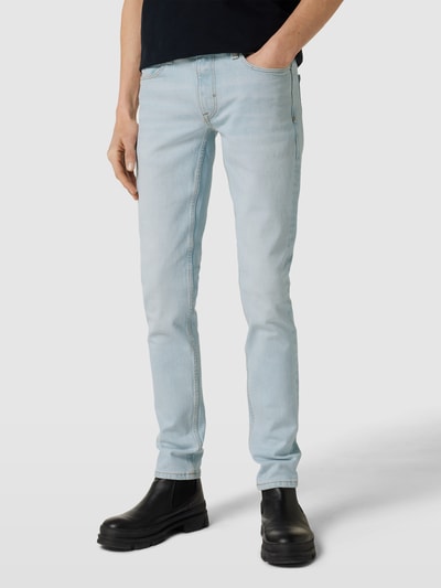 s.Oliver BLACK LABEL Tapered fit jeans in 5-pocketmodel Lichtblauw - 4