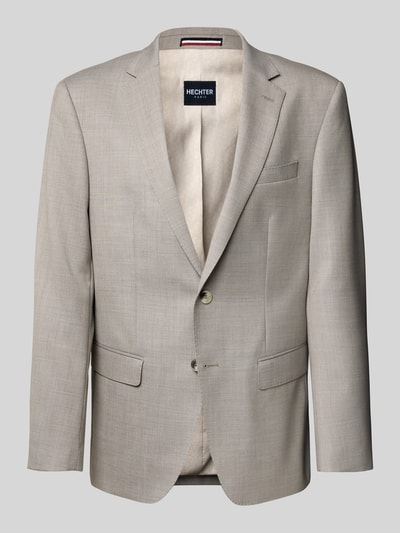 HECHTER PARIS Slim Fit 2-Knopf-Sakko mit Pattentaschen Modell 'H-Xtension' Hellgrau 2