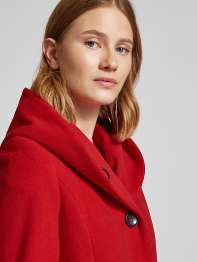 Milo Coats Lange jas met capuchon, model 'Bella' Rood - 3