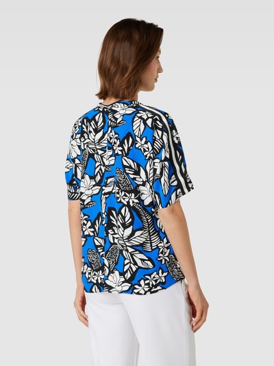 Marc Cain Blouse met all-over motief Koningsblauw - 5