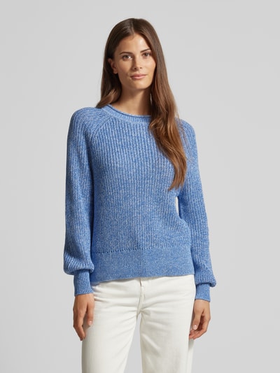 Tom Tailor Denim Pullover met ronde hals Blauw - 4