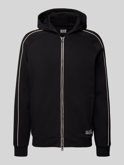 EA7 Emporio Armani Sweatjacke mit Zweiwege-Reißverschluss und Eingrifftaschen Black 2