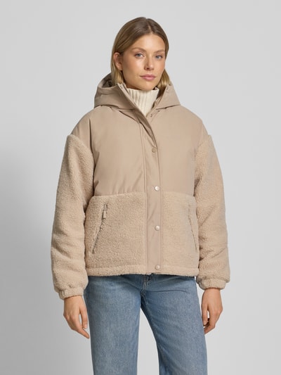 Mazine Regular Fit Jacke mit Kunstfellbesatz Modell 'Blocking' Beige 4