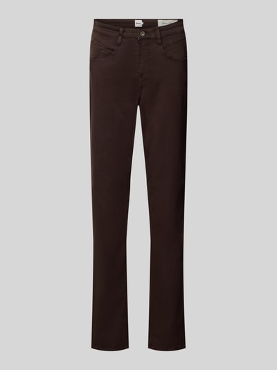 Brax Straight Fit Jeans aus Baumwoll-Mix Modell 'CAROLOA' Dunkelbraun 1