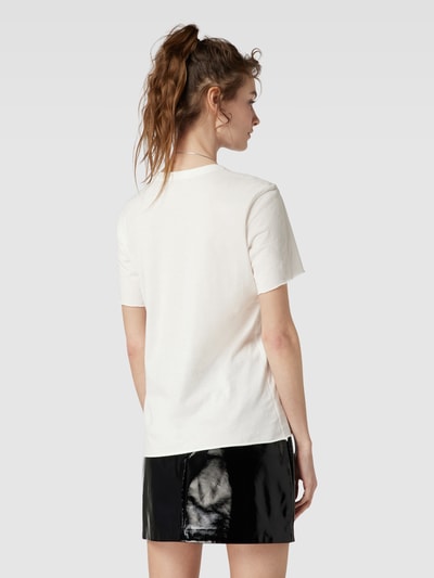 Only T-shirt met ronde hals, model 'LUCY' Offwhite - 5