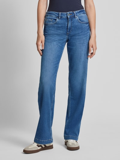 Smith and Soul Wide leg jeans in 5-pocketmodel, model 'Sina' Blauw - 4