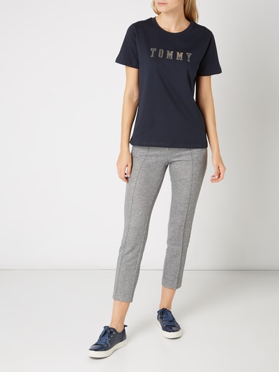 Tommy Hilfiger T-Shirt mit Logo-Print  Dunkelblau 1