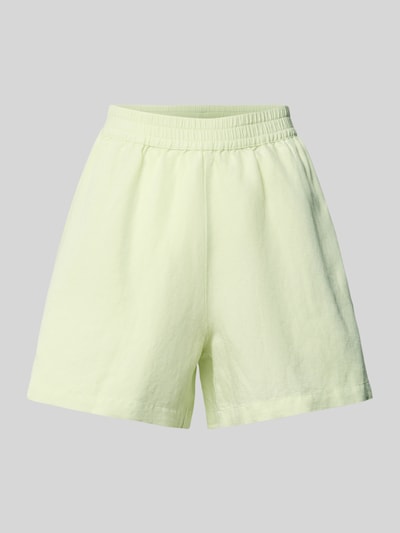 BOSS Orange Relaxed Fit Shorts aus Leinen-Viskose-Mix Modell 'TALLAN' Hellgruen 2