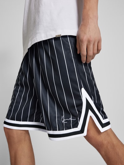 KARL KANI Baggy Fit Shorts mit Label-Stitching Black 3