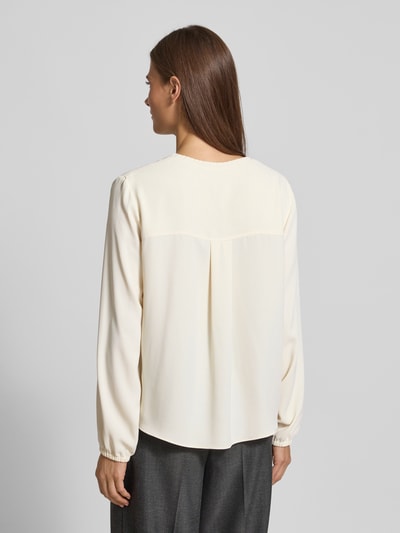 Marc Cain Blouseshirt met V-hals Ecru - 5