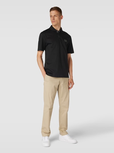 HUGO Regular Fit Poloshirt mit Label-Patch Modell 'Dagros' Black 1