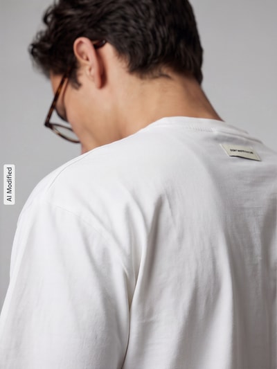 Don´t Waste Culture Regular Fit T-Shirt aus reiner Baumwolle Modell 'NOMI' Offwhite 3