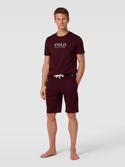 Polo Ralph Lauren Underwear T-Shirt mit Label-Print Modell 'LIQUID' Bordeaux 1