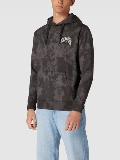 CHAMPION Hoodie in batiklook Zwart - 4