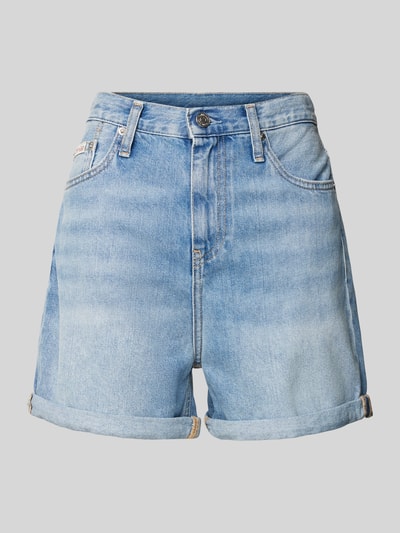 Calvin Klein Jeans Relaxed Fit Jeansshorts mit Label-Detail Modell 'MOM' Hellblau 1