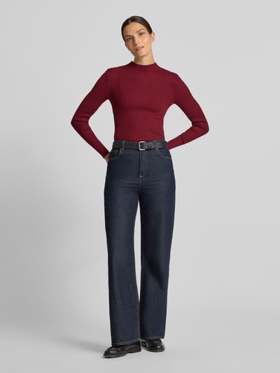 ARMEDANGELS Slim Fit Pullover aus reiner Baumwolle Modell 'ALAANIA' Bordeaux 1