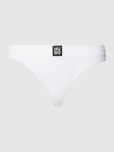 HUGO String mit Label-Detail Modell 'RIB' Weiss 1