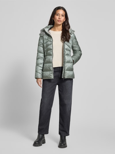 Gil Bret Gewatteerd jack met tweewegritssluiting Donkergroen - 1