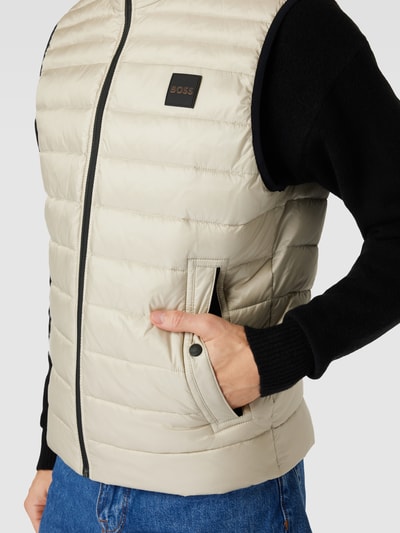 BOSS Orange Bodywarmer met labelpatch, model 'Odeno' Beige - 3