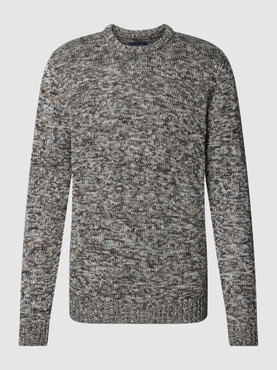 Christian Berg Men Gebreide pullover met ribboorden Antraciet - 2