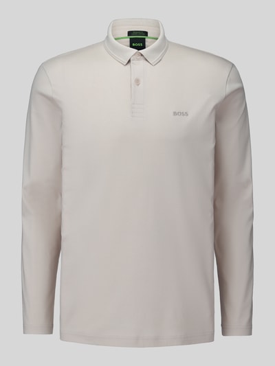 BOSS Green Poloshirt mit Logo-Patch Modell 'Pirol' Sand 2