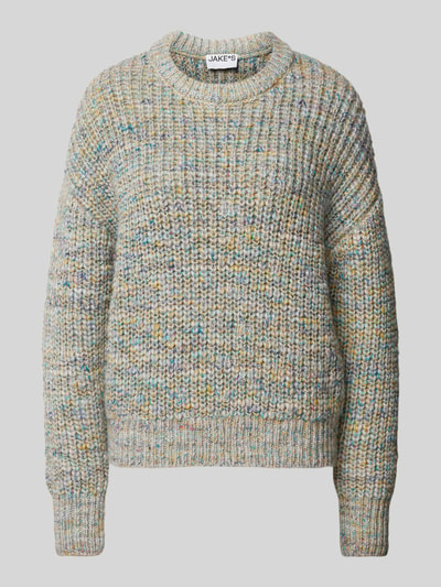 Jake*s Casual Strickpullover mit überschnittenen Schultern Bleu 2