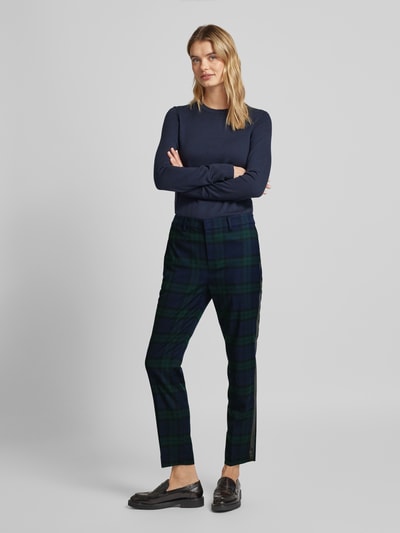 Lauren Ralph Lauren Tapered fit stoffen broek met persplooien, model 'LAKYTHIA'  - 1