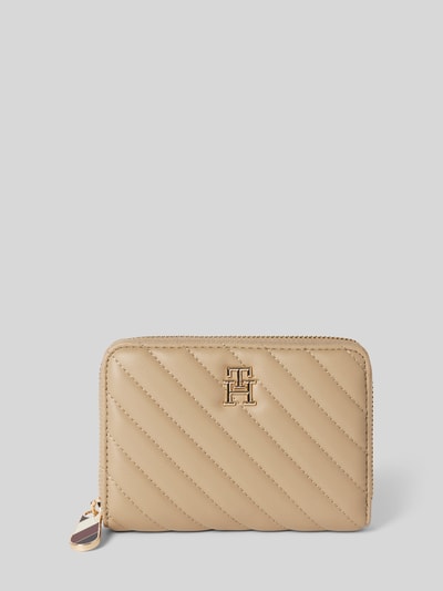 Tommy Hilfiger Portemonnaie mit Ziernähten Modell 'POPPY' Beige 1