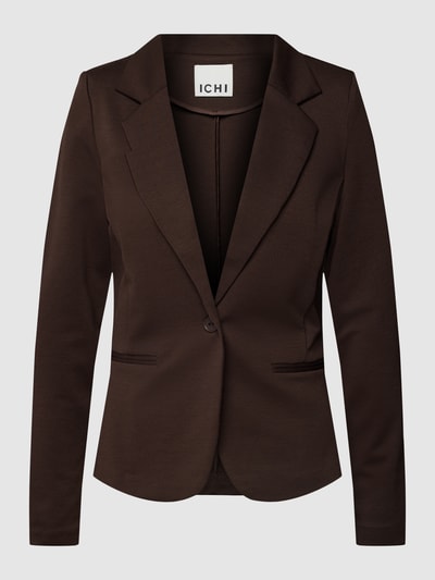 ICHI Blazer met paspelzakken, model 'KATE' Donkerbruin - 2