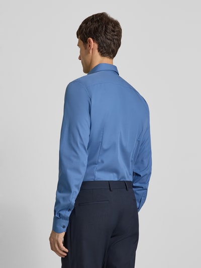 OLYMP Level Five Slim fit zakelijk overhemd met extra lange mouwen Jeansblauw - 5