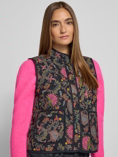 LOLLYS LAUNDRY Gilet met knoopsluiting, model 'Cairo' Antraciet - 3