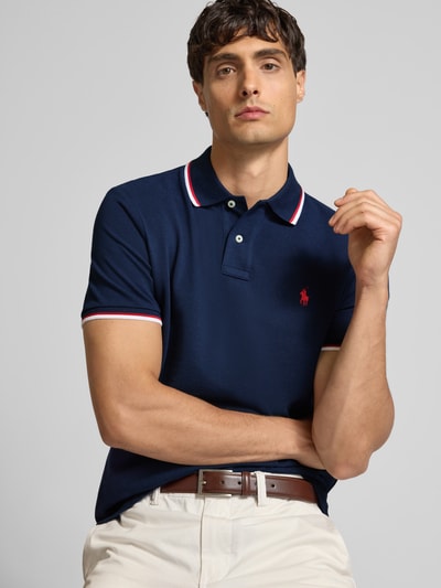 Polo Ralph Lauren Koszulka polo z wyhaftowanym logo Granatowy 3