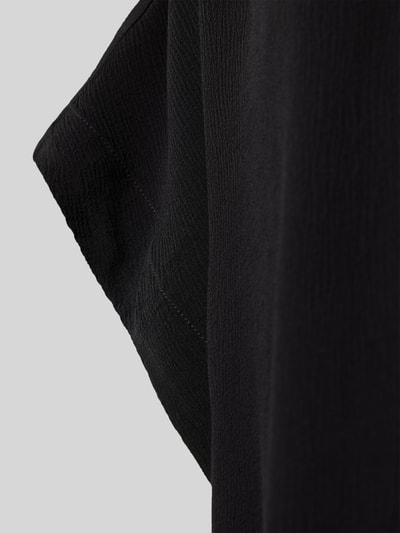 Produktfoto, Loose Fit Tunika aus reiner Viskose Modell 'DOUBLE B' von BOSS in Schwarz, Crêpe-Struktur, Detailaufnahme der Materialtextur