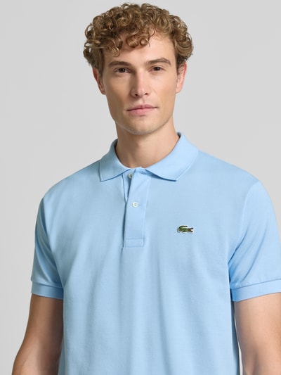 Lacoste Regular Fit Poloshirt aus reiner Baumwolle Hellblau 3