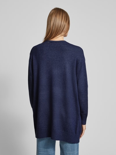 Christian Berg Woman Cardigan met zakken Donkerblauw - 5