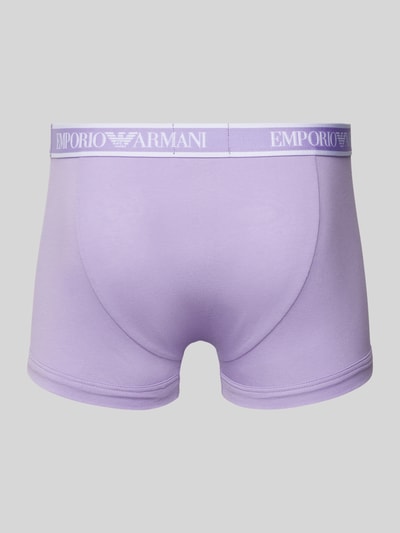 Emporio Armani Trunks mit elastischem Label-Bund im 3er-Pack Flieder 3