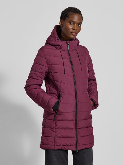 G.I.G.A. DX Steppmantel mit Reißverschlusstaschen Aubergine 4
