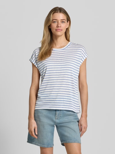 Tom Tailor Denim T-shirt z mieszanki wiskozy o kroju relaxed fit Biały 4