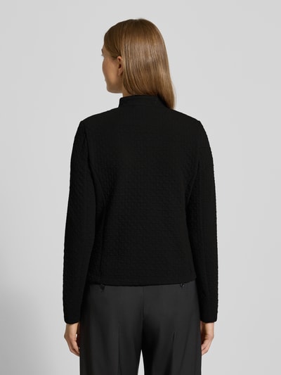 More & More Żakiet o kroju slim fit ze stójką Czarny 5