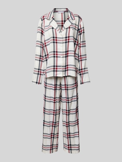 TOMMY HILFIGER Pyjama mit Knopfleiste Offwhite 1