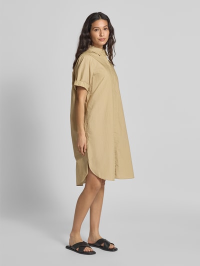 s.Oliver RED LABEL Sukienka o kroju relaxed fit z czystej bawełny Piaskowy 1