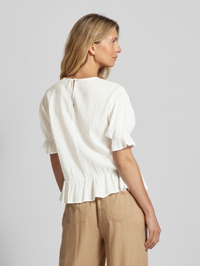 Vero Moda Bluzka z fakturowanym wzorem model ‘NABIA’ Biały 5