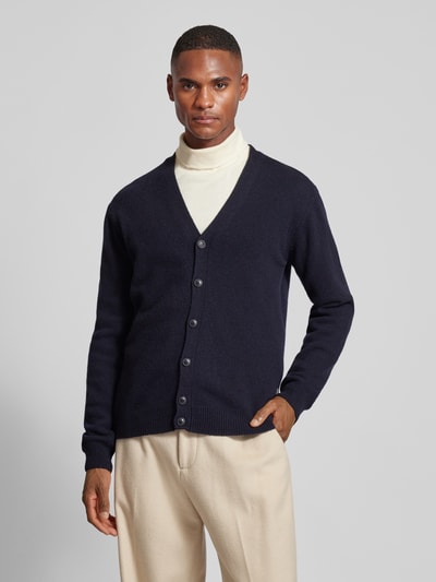 Casual Friday Slim Fit Strickjacke mit Knopfleiste Modell 'Karl' Marine 4