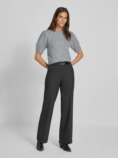 Vero Moda Regular Fit Strickpullover mit Woll-Anteil Modell 'NOVAH' Mittelgrau 1