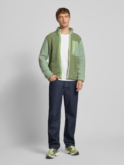 The North Face Sweatjack met ritssluiting Rietgroen - 1